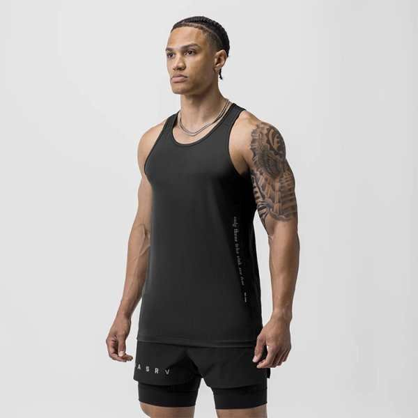 Solid Color Running Workout Vest Men