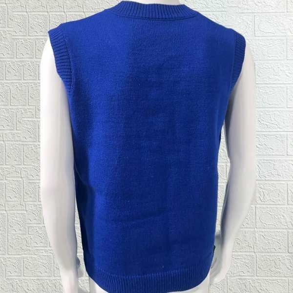 Knitwear Street Slim Fit V-neck Sleeveless Vest